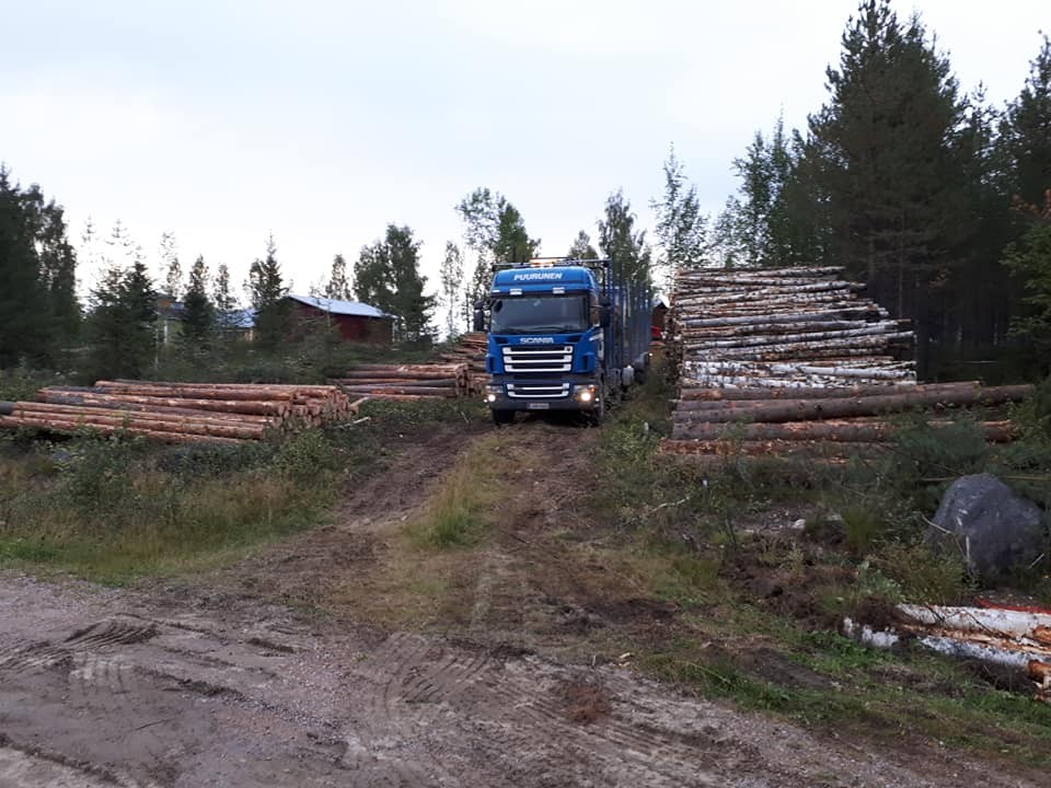 puukuljetukset hakkuupaikoilta Pudasjärvi